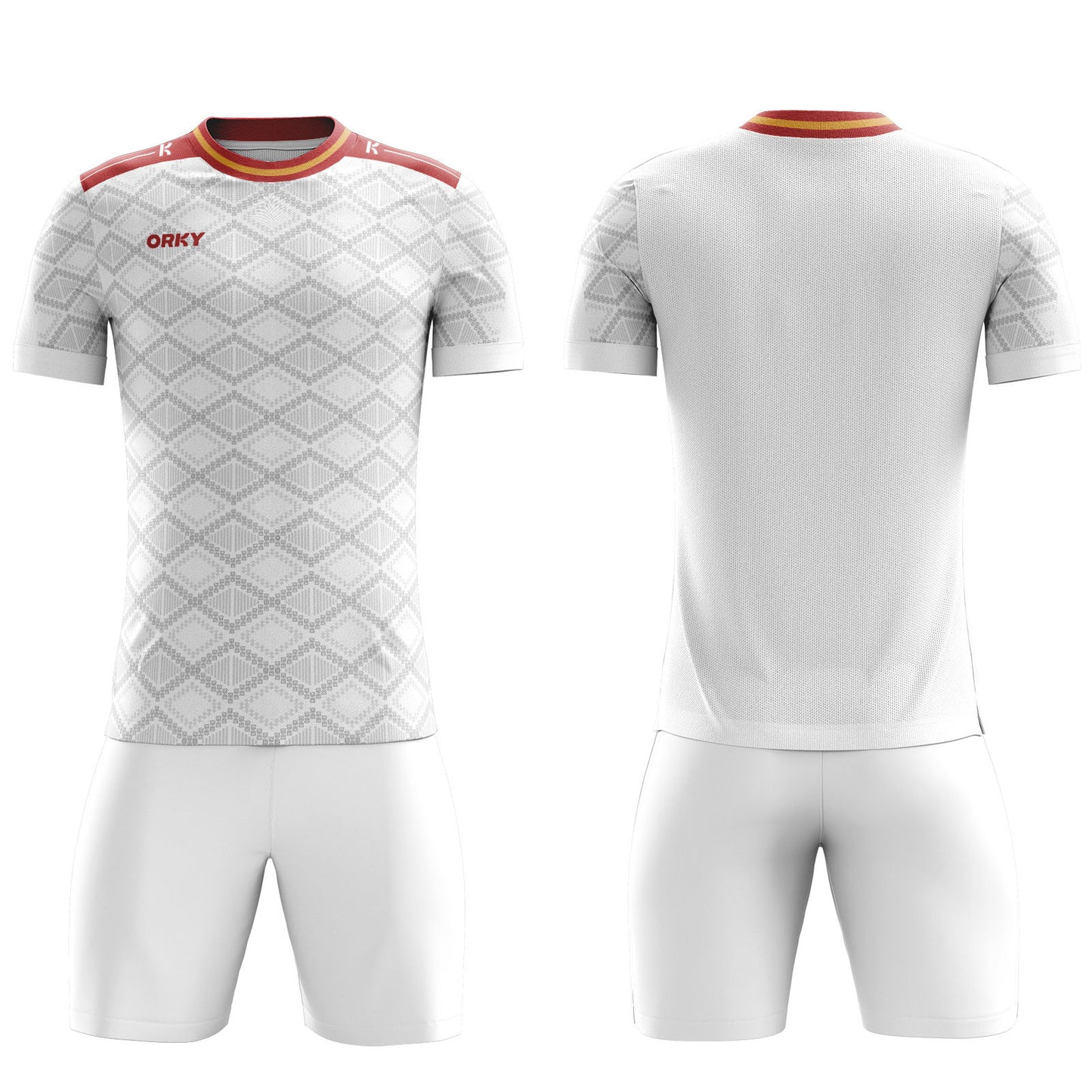 ORKY Men Custom Football Jersey with Short Kids Training Match Full Uniform Shoal of Fish