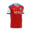 ORKY Men Soccer Jersey with Short Customize Name Number Team Uniform Red Stars