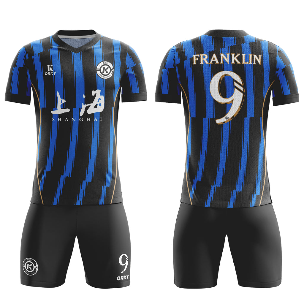 ORKY Custom Made Football Shirt with Short, ShangHai City Series