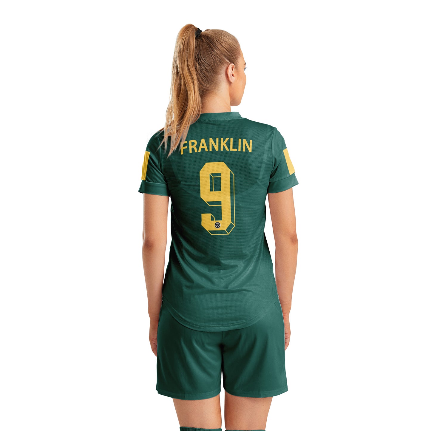 ORKY Women Soccer Shirt Short Customize Name Number Match Uniform Windward Green