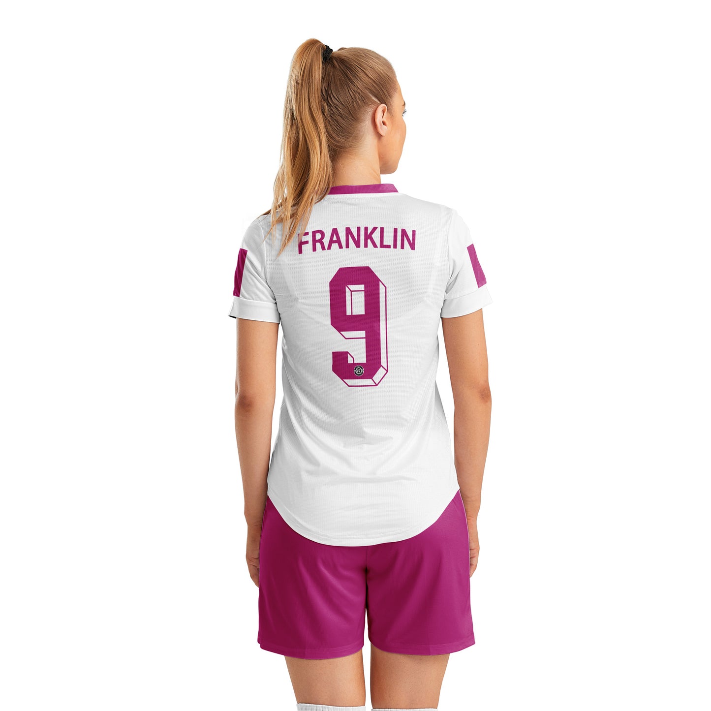 ORKY Women Soccer Shirt Short Customize Name Number Match Uniform Windward White