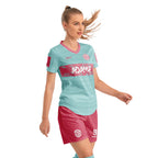 ORKY Women Soccer Shirt Short Customize Name Number Match Uniform Windward Pink