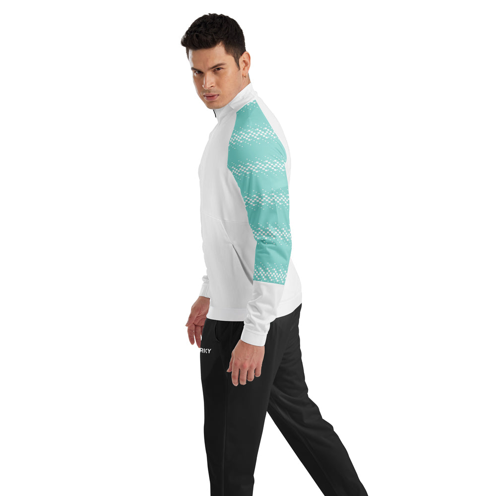 ORKY Men Customize Soccer Jacket, Personalize Logo Name Varsity Coat, Training Warm Up Outwear Secondary image