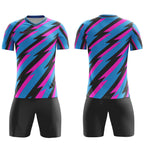 ORKY Customize Soccer Jersey with Short Men Team Uniform Bicolor Lighting