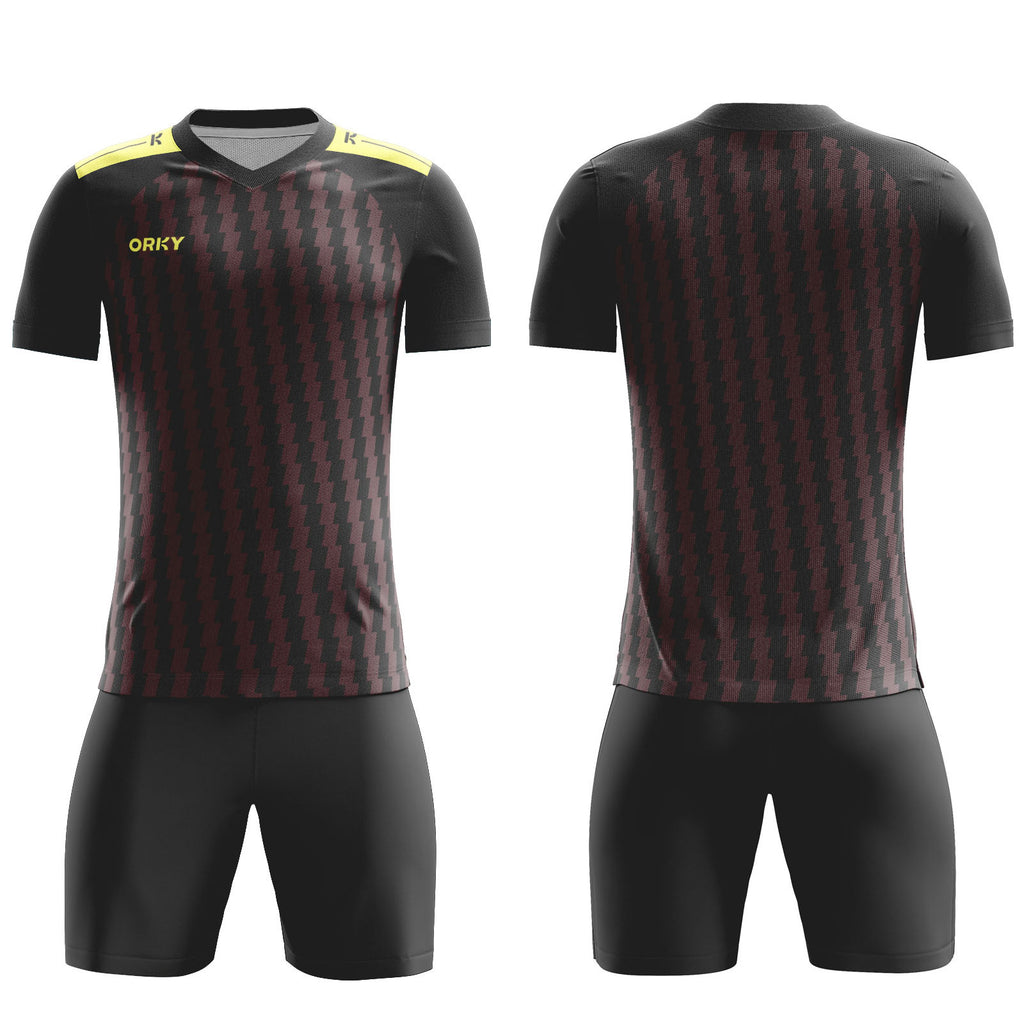 ORKY Personalize Name Number Soccer Jersey with Short Flow Mark