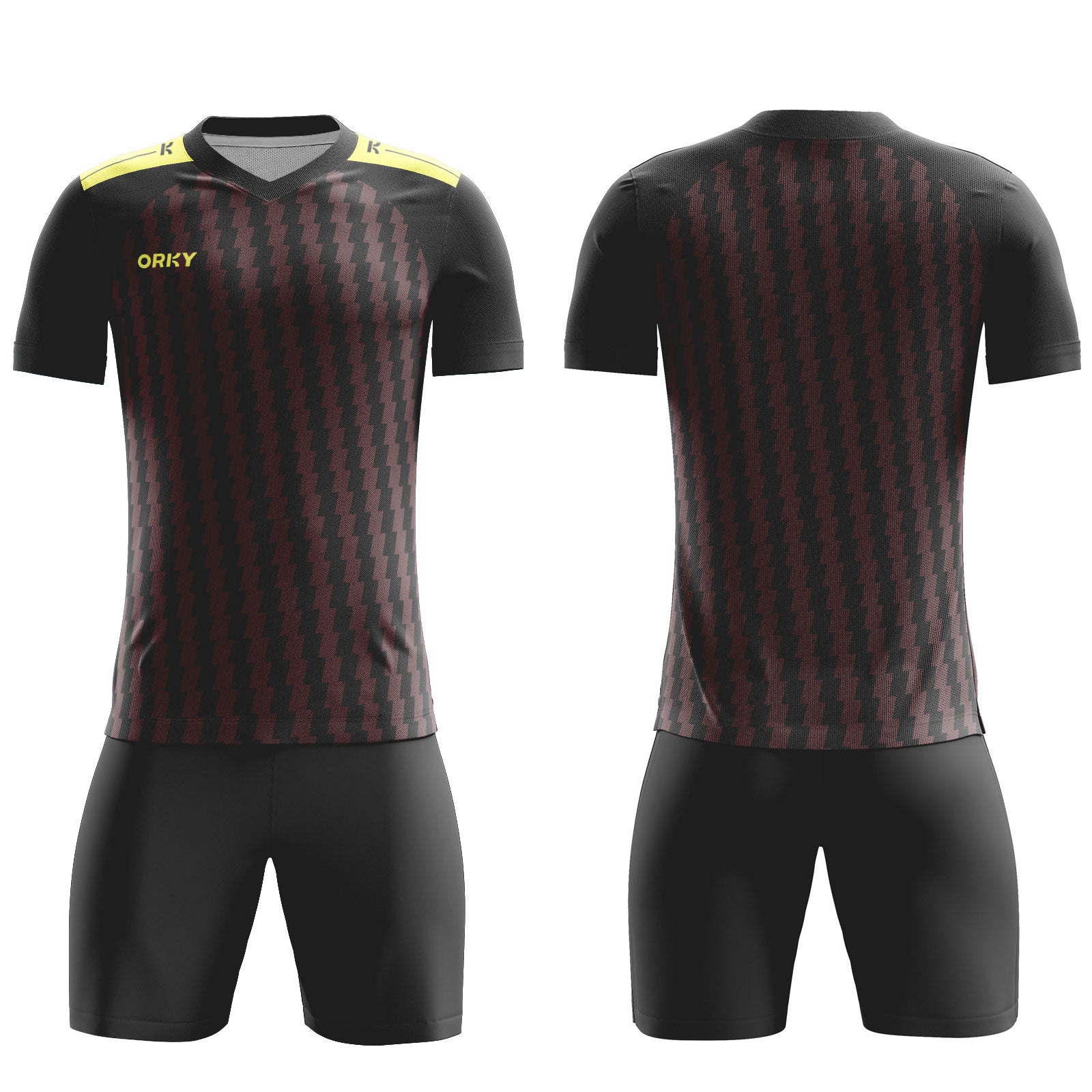 ORKY Personalize Name Number Soccer Jersey with Short Flow Mark