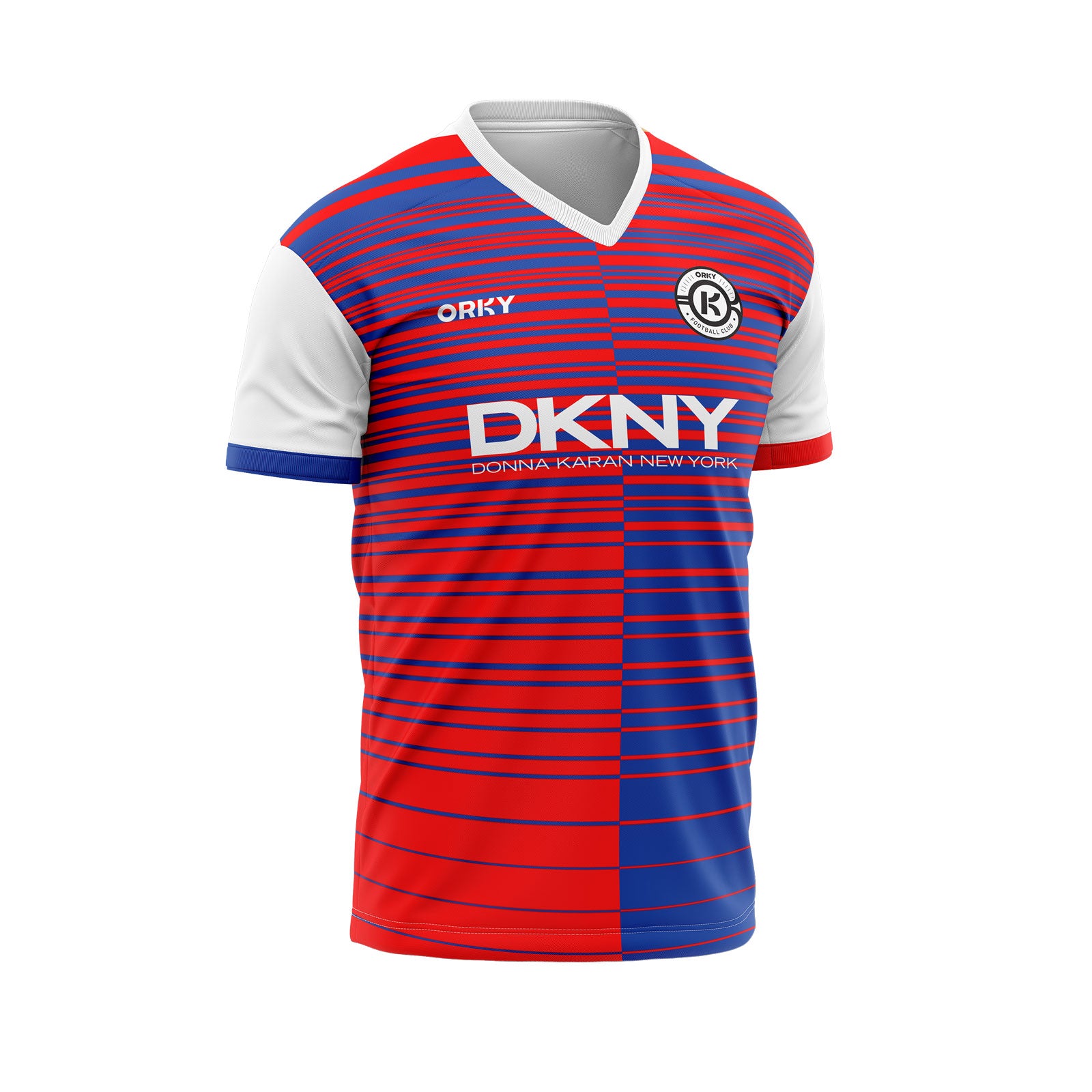 ORKY Customize Soccer Jersey with Short Unique Team Uniform Montage Blue Main image