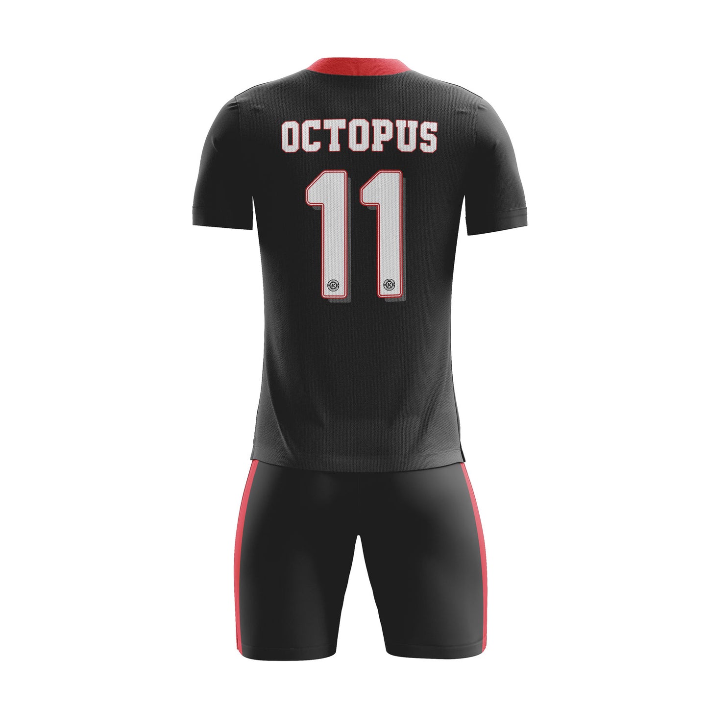 ORKY Customize Soccer Jersey with Short Training Suit Stripe Red