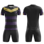 ORKY personalize Name Number Soccer Uniform Men Jersey with Short Gold Wings