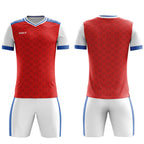 ORKY Men Soccer Jersey with Short Customize Name Number Team Uniform Red Stars
