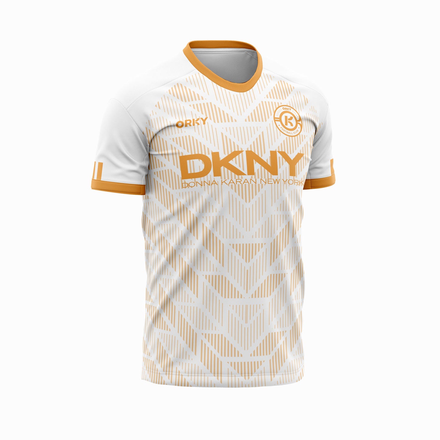 ORKY Customize Soccer Jersey with Short Kids Uniform Arrow White