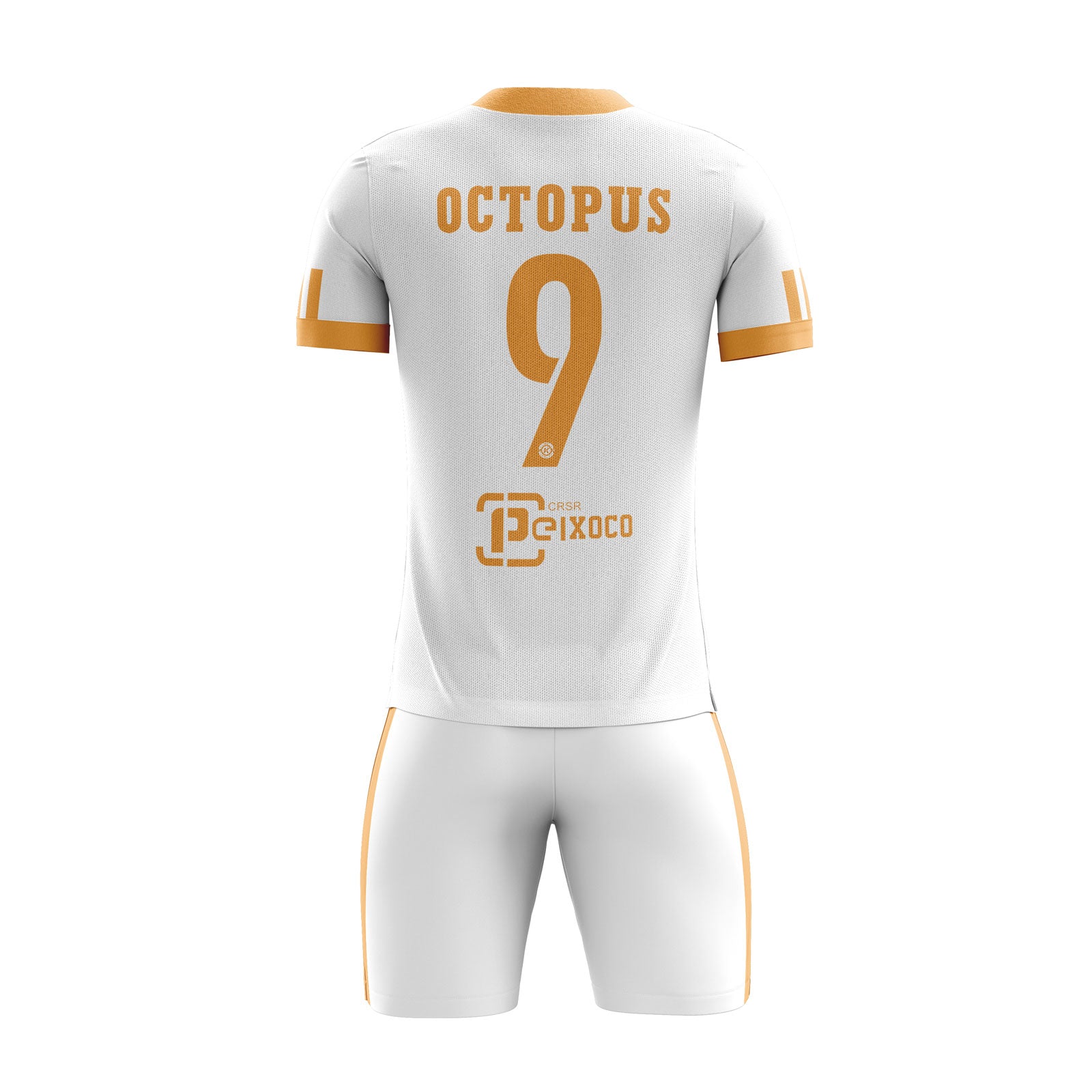 ORKY Customize Soccer Jersey with Short Kids Uniform Arrow White Secondary image