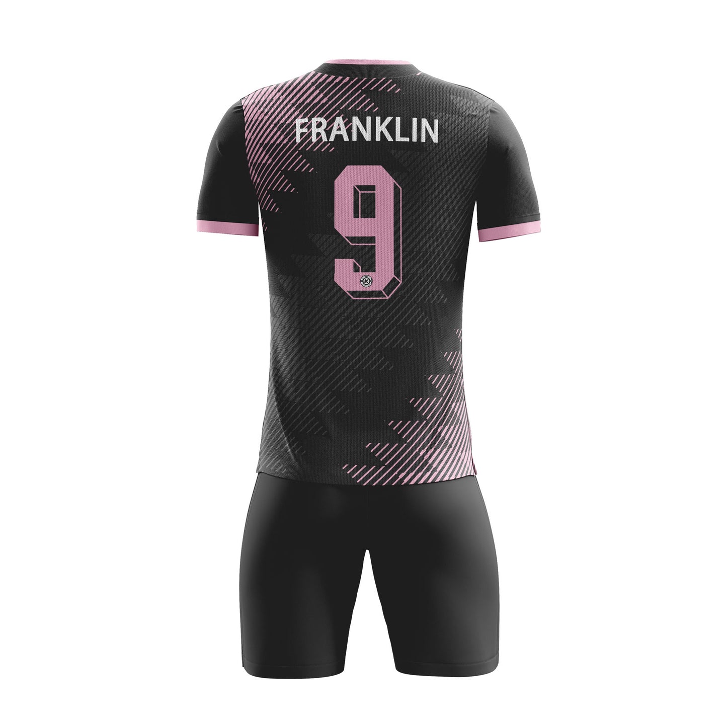 ORKY Boys Soccer Shirt with Short Personalize Name Number Team Uniform Cracks Black