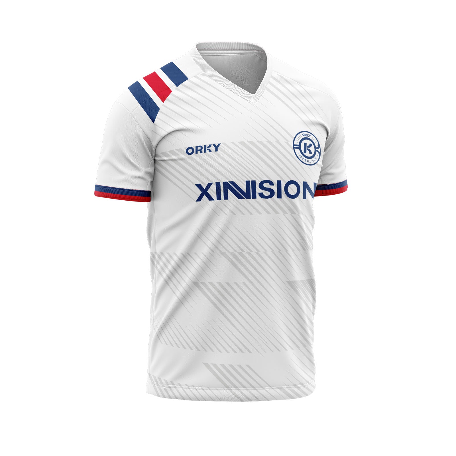 ORKY Personalize Name Number Soccer Jersey with Short French Stripe Main image