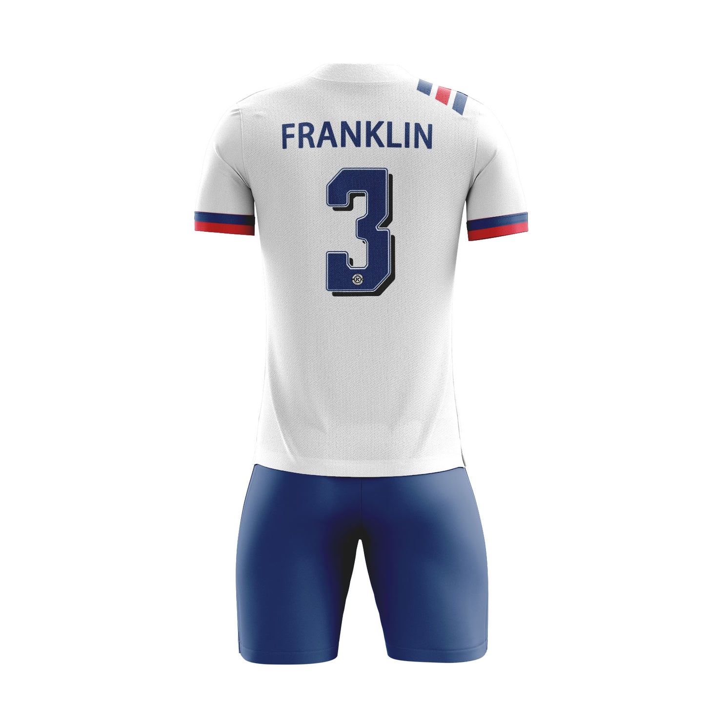 ORKY Personalize Name Number Soccer Jersey with Short French Stripe