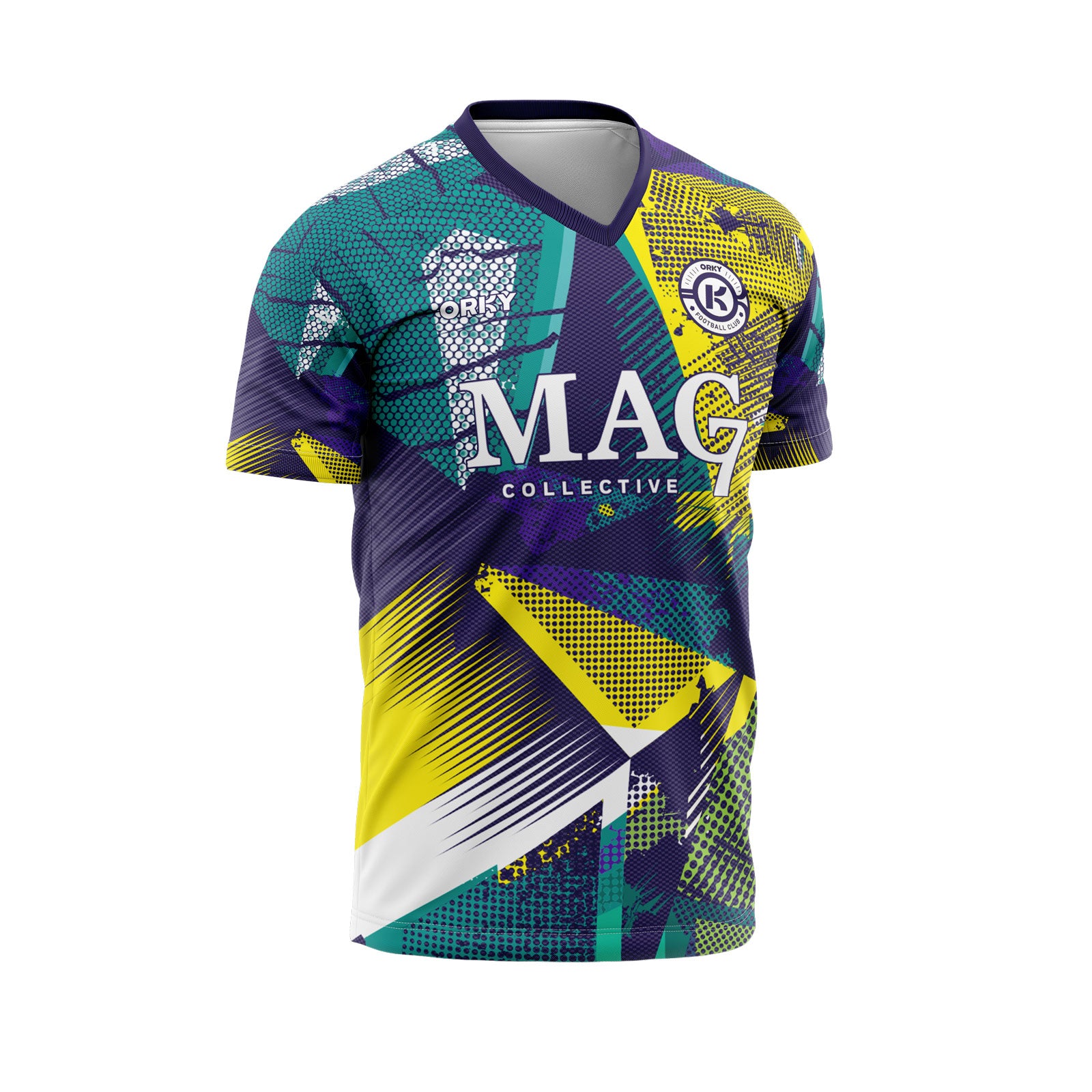 ORKY Personalize Name Number Logo Soccer Jersey with Short Kids Kit GRAFFITI Main image