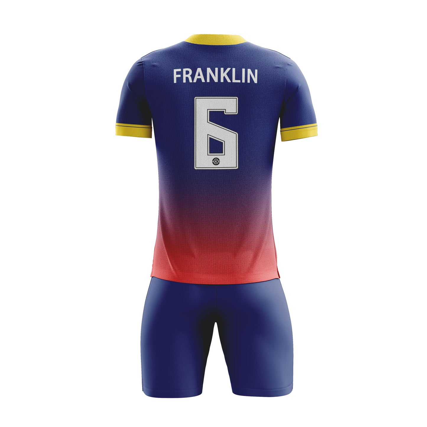 ORKY Kids Soccer Uniform Men Football Shirt with Short Custom Name Number Team Kit Barcelona