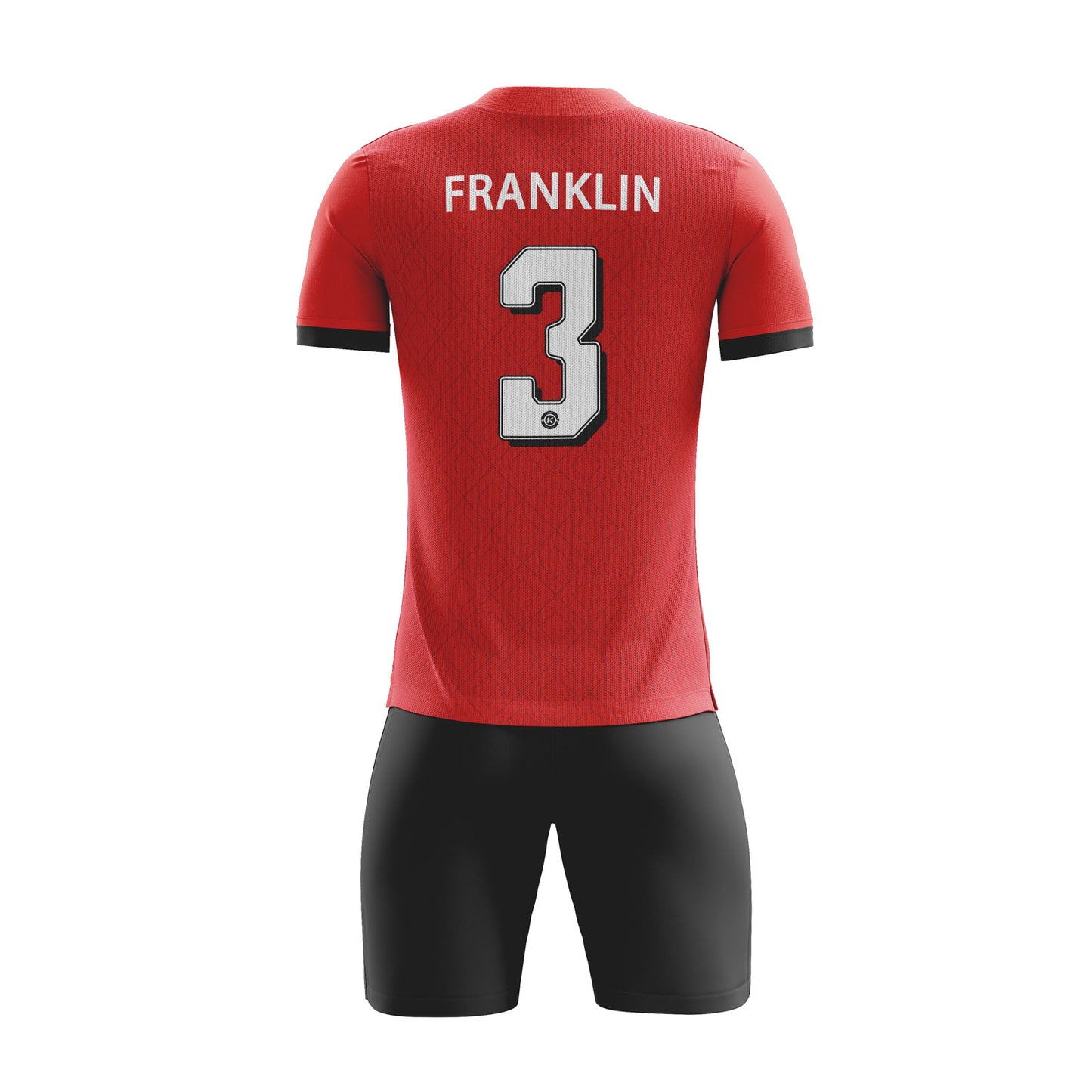 ORKY Personalize Name Soccer Jersey, Good Choice for Fans, Professional Football Uniform Red Square