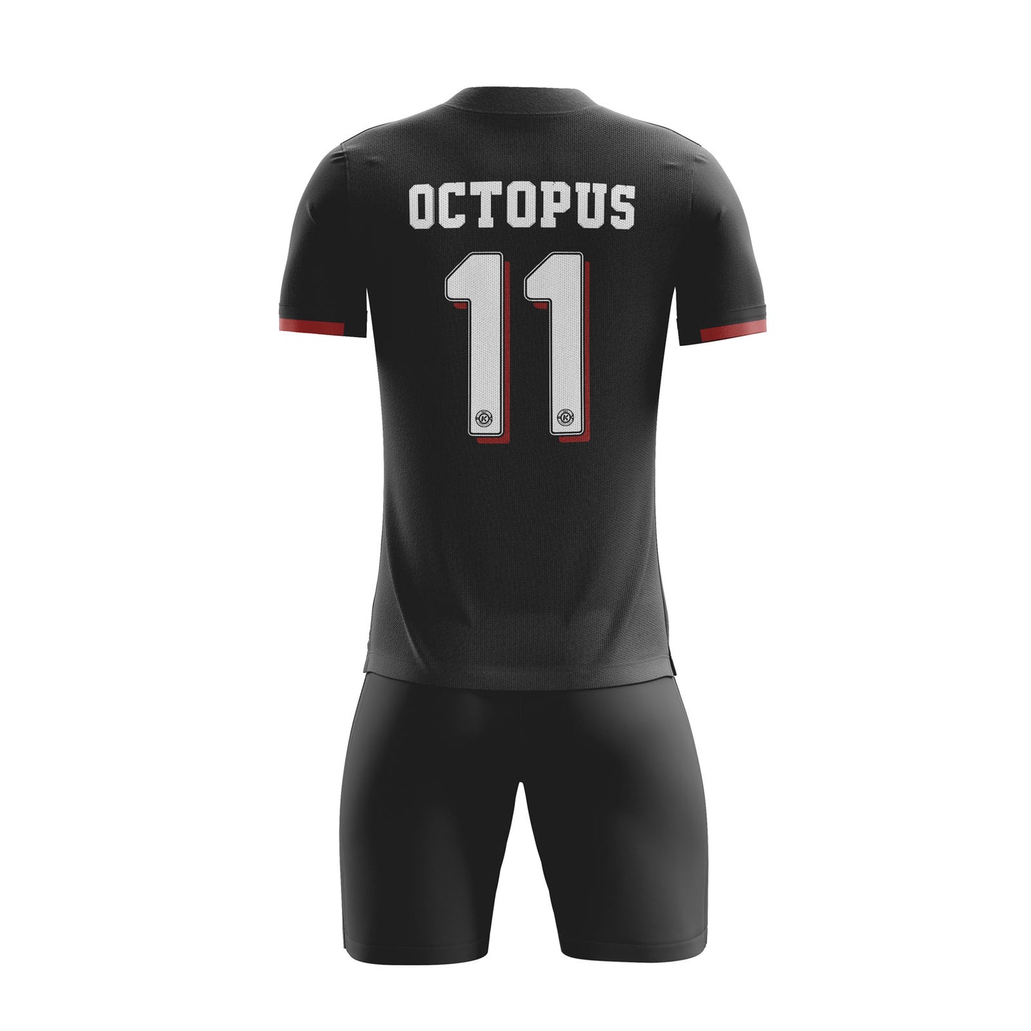 ORKY Personalize Name Soccer Jersey, Good Choice for Fans, Professional Football Uniform Red Stain