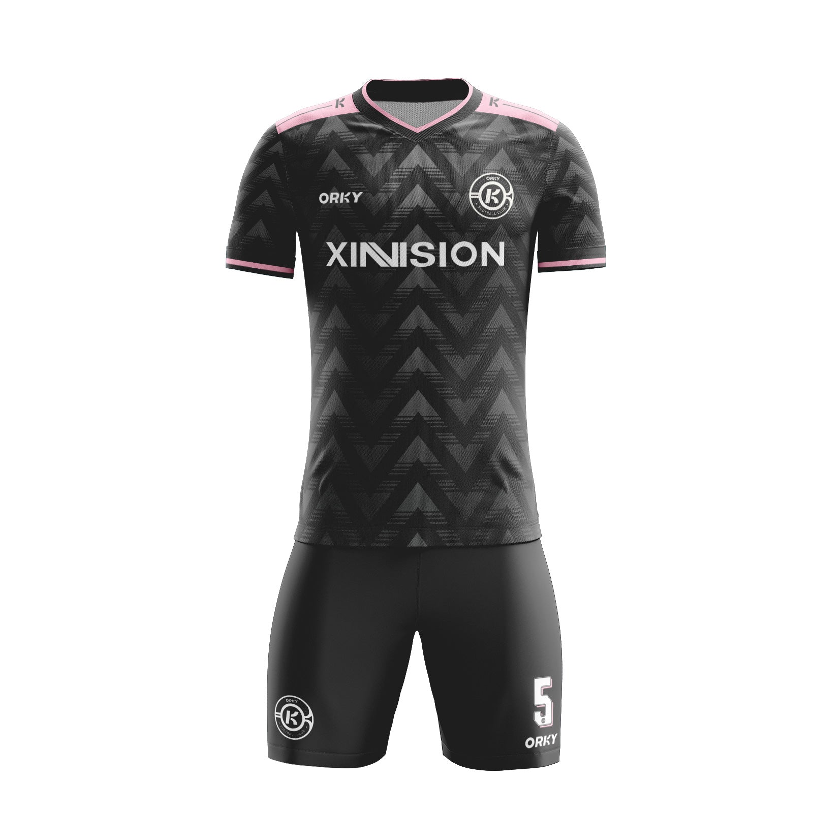 ORKY Men Custom Football Jersey with Short Kids Training Match Full Uniform Shadow Arrow Secondary image