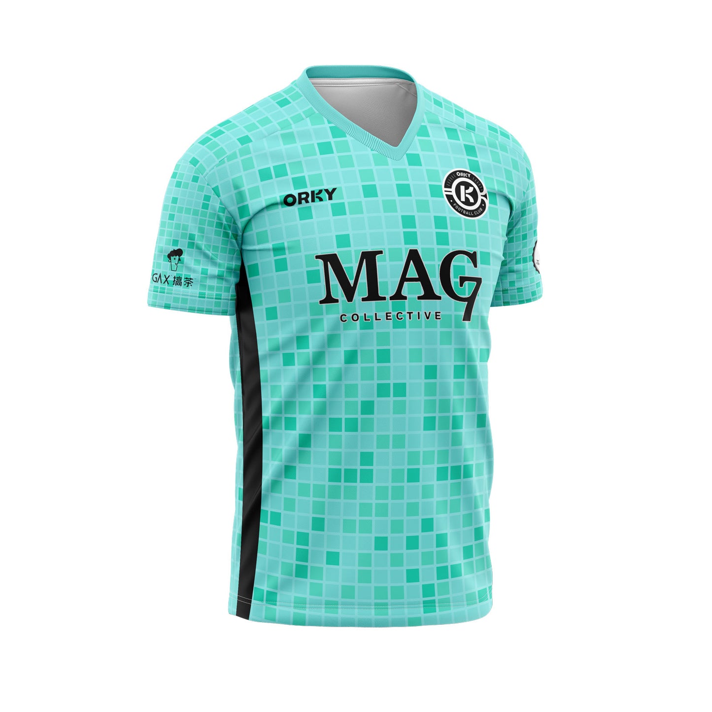 ORKY Women Soccer Jersey with Short Personalize Name Number Team Uniform Square