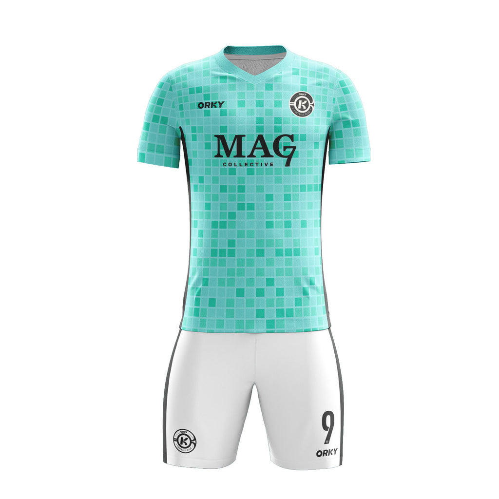 ORKY Women Soccer Jersey with Short Personalize Name Number Team Uniform Square