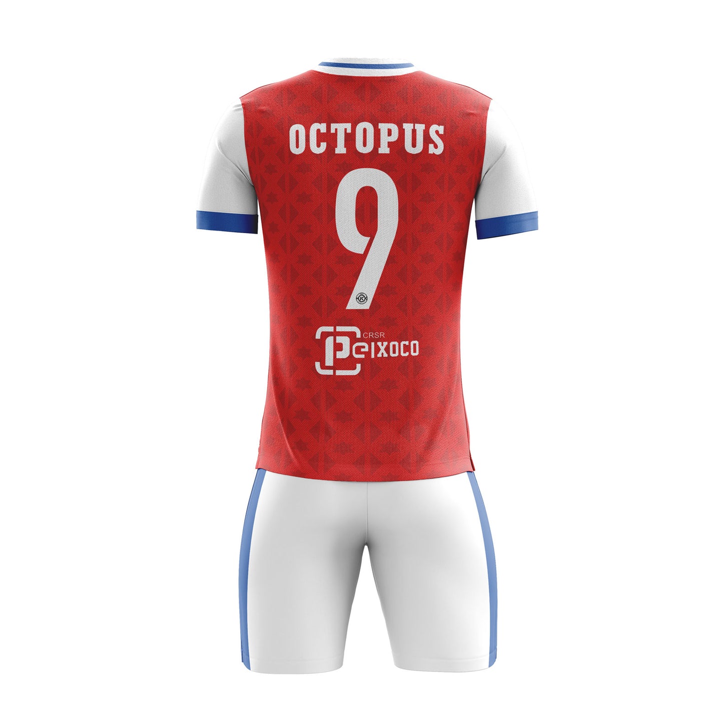 ORKY Men Soccer Jersey with Short Customize Name Number Team Uniform Red Stars