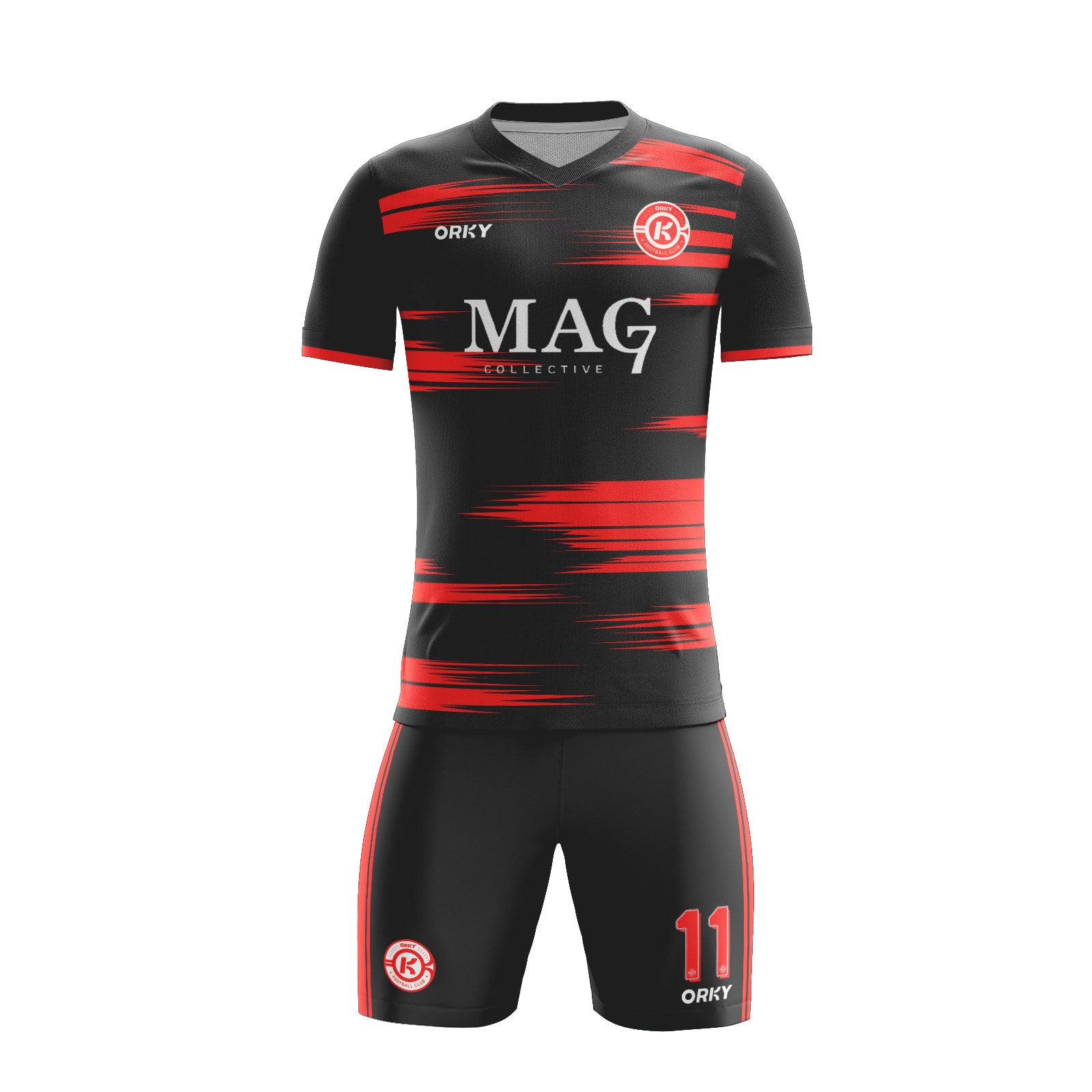 ORKY Men Customize Soccer Jersey with Short Match Team Uniform Sunset Cloud Secondary image