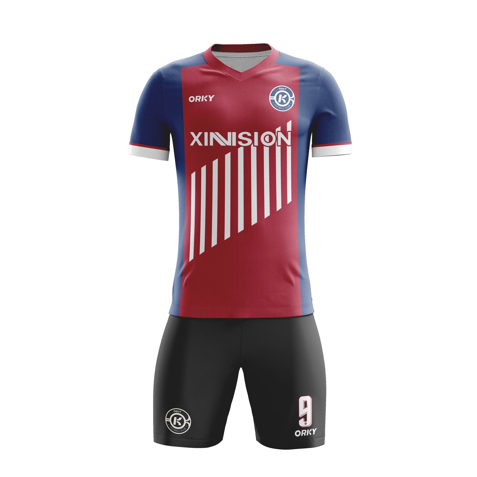 ORKY Men Soccer Jersey with Short Customize Name Number Training Uniform Athletics Secondary image