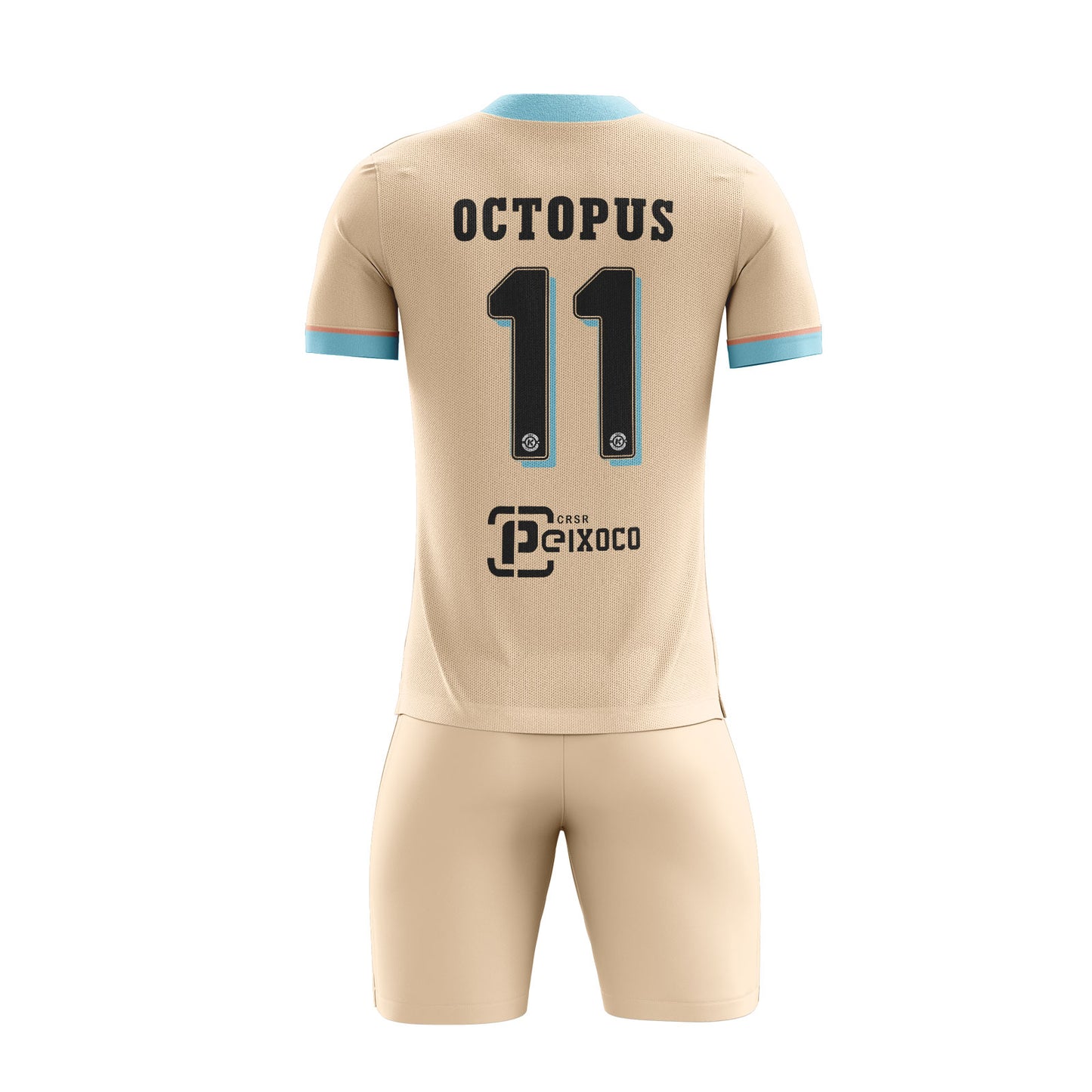 ORKY Boys Soccer Shirt with Short Personalize Name Number Team Uniform Colorful Block