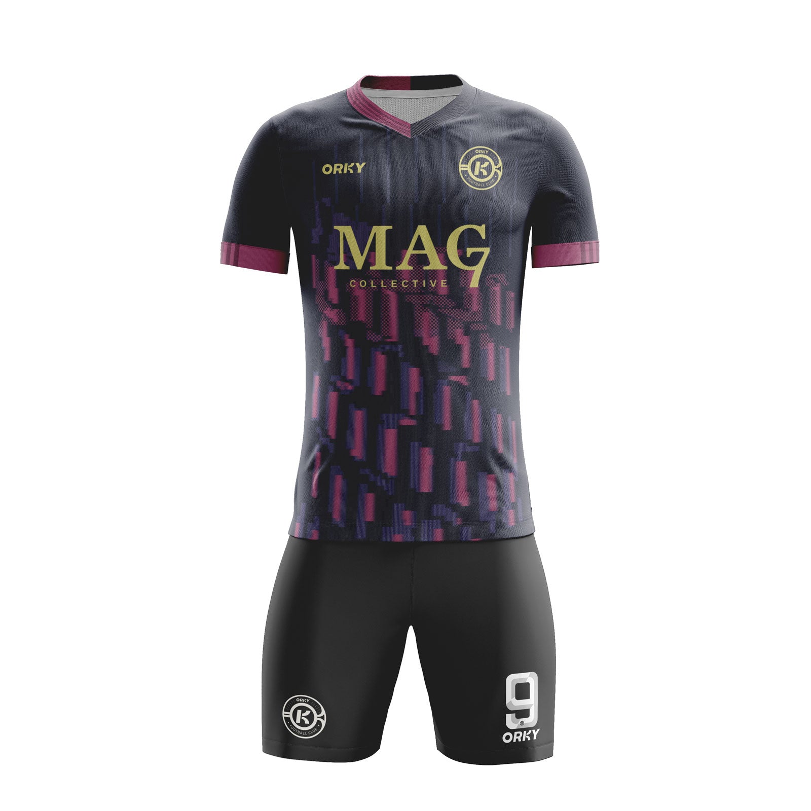 ORKY Customize Soccer Jersey with Short Unique Team Uniform Crystal Secondary image
