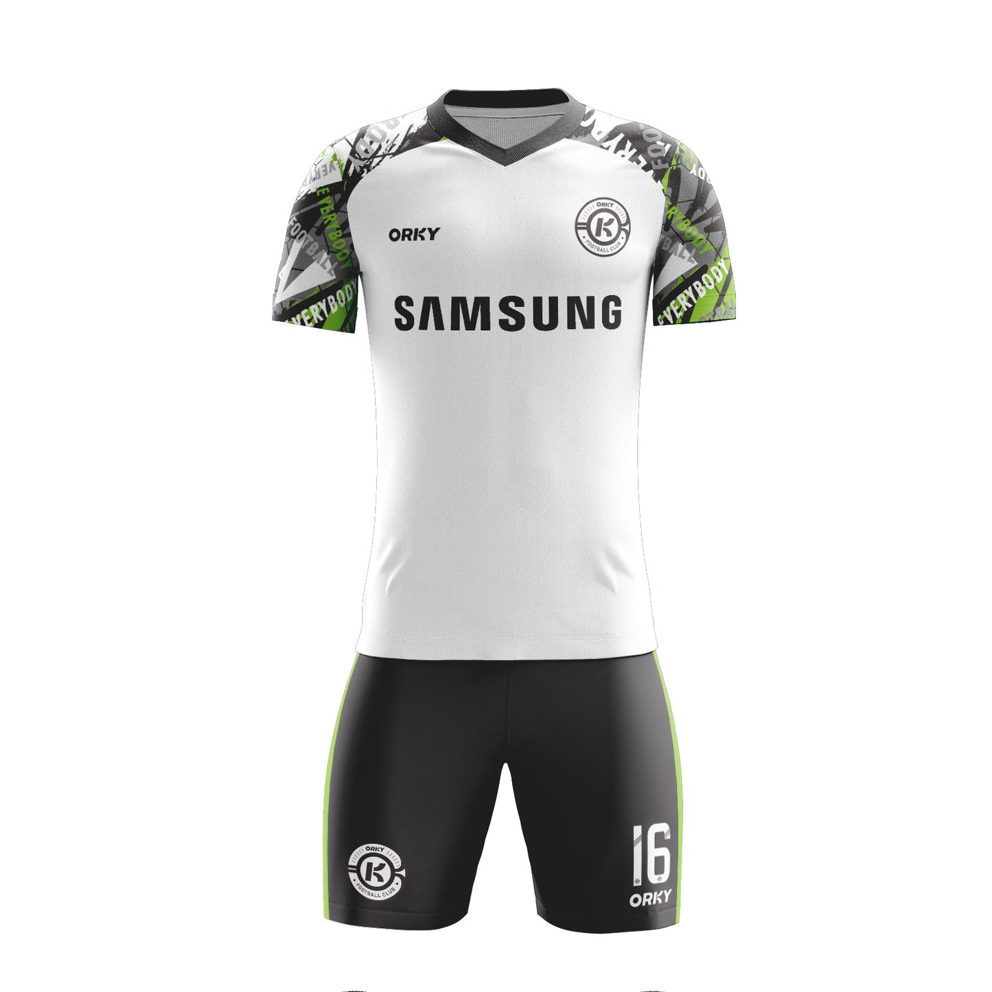 ORKY Custom Made Soccer Jersey with Short Training Camp Uniform Everybody