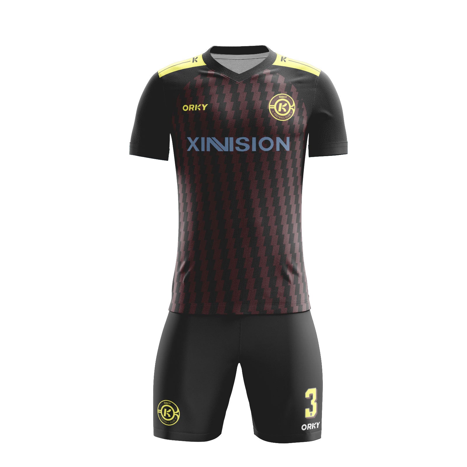 ORKY Personalize Name Number Soccer Jersey with Short Flow Mark Secondary image