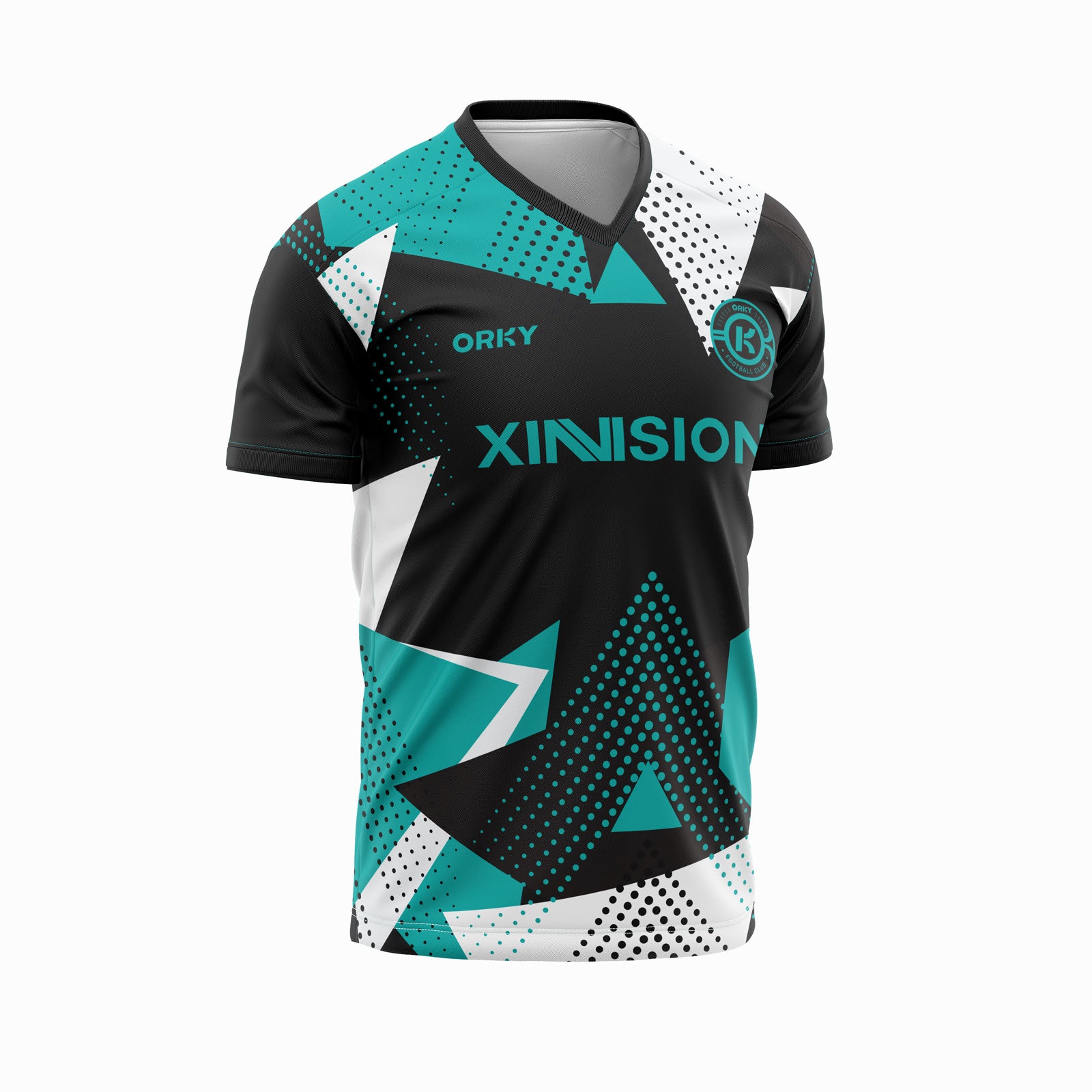 ORKY personalize Name Number Soccer Uniform Men Jersey with Short Geometry Main image