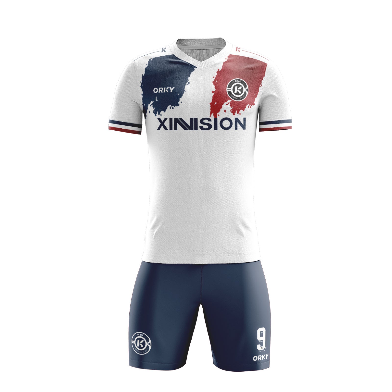 ORKY Girls Soccer Shirt with Short Personalize Name Number Team Uniform Maps Secondary image