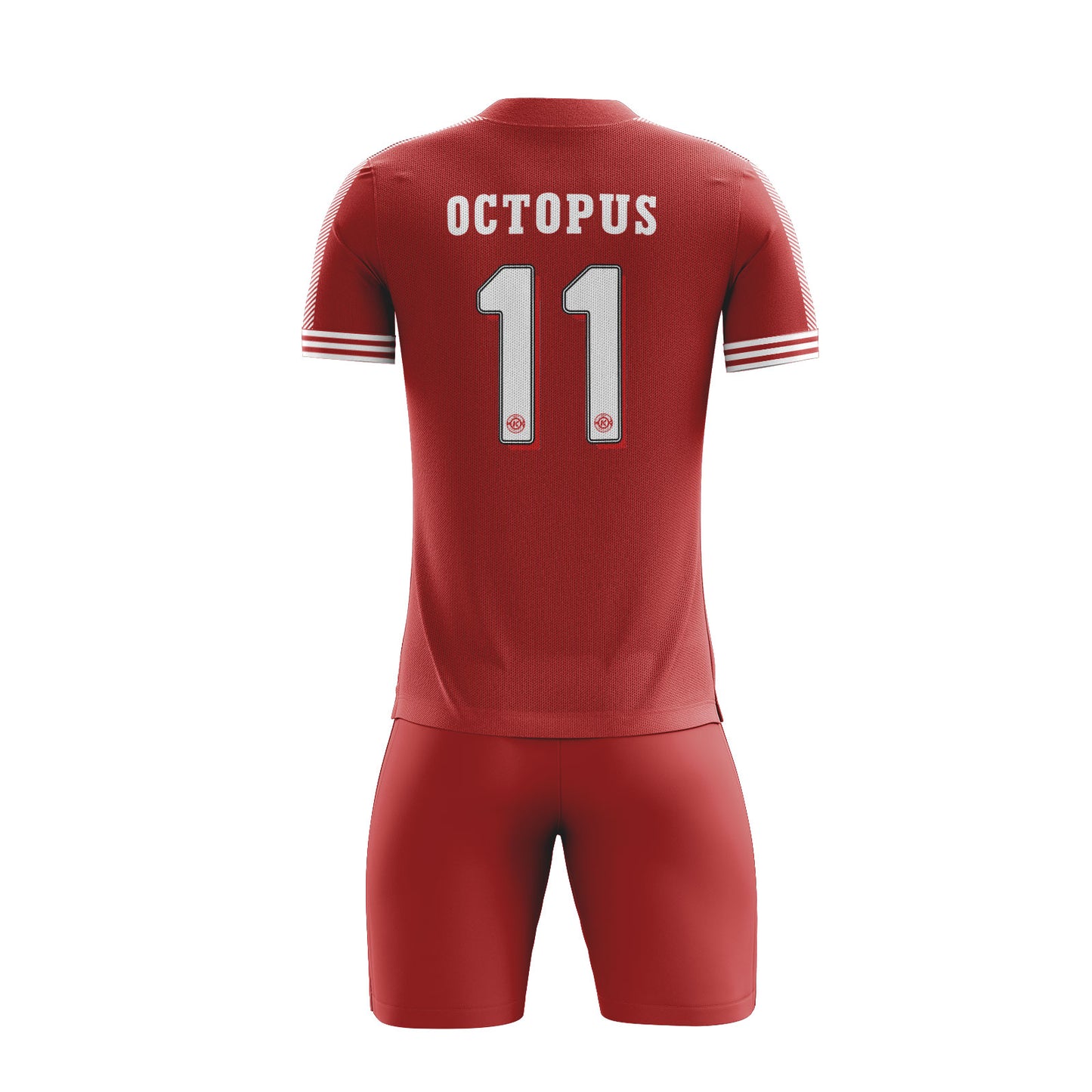 ORKY Men Soccer Shirt with Short Personalize Name Number Team Uniform Phantom Red