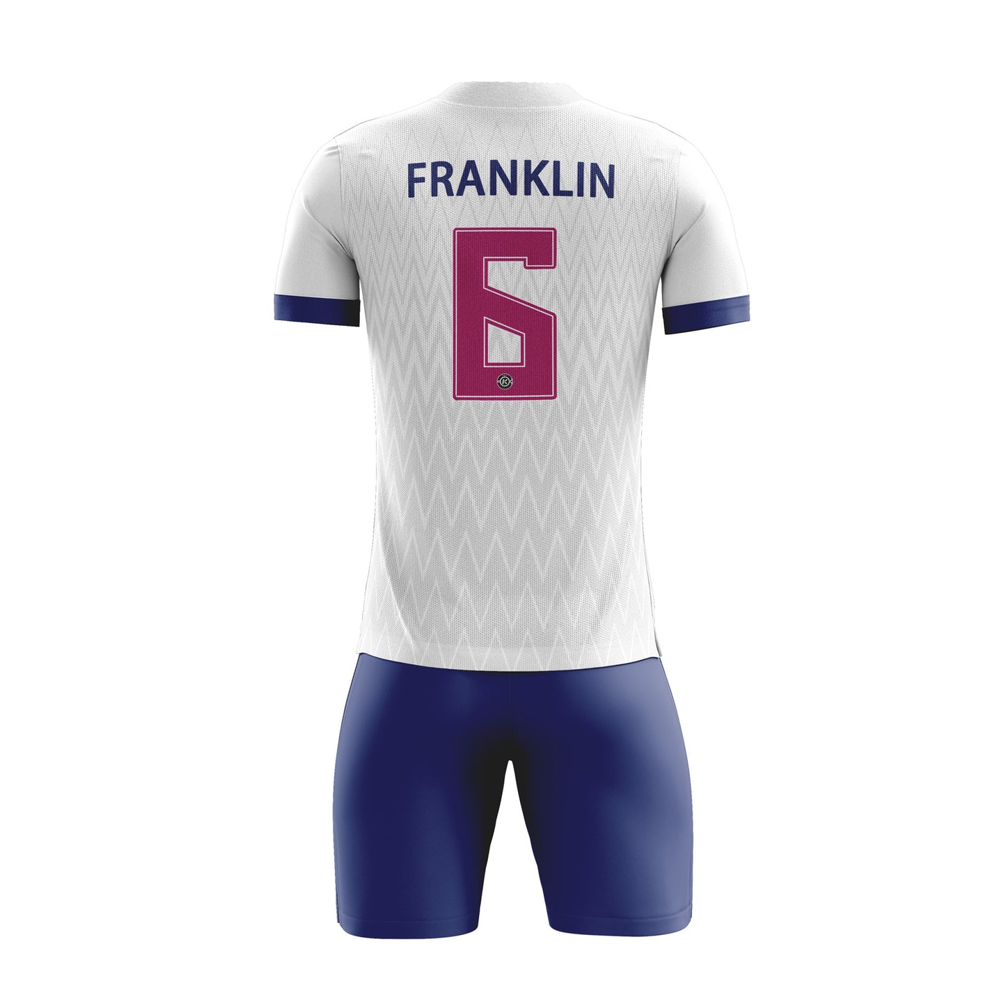 ORKY Boys Soccer Shirt with Short Personalize Name Number Team Uniform Radio Wave White