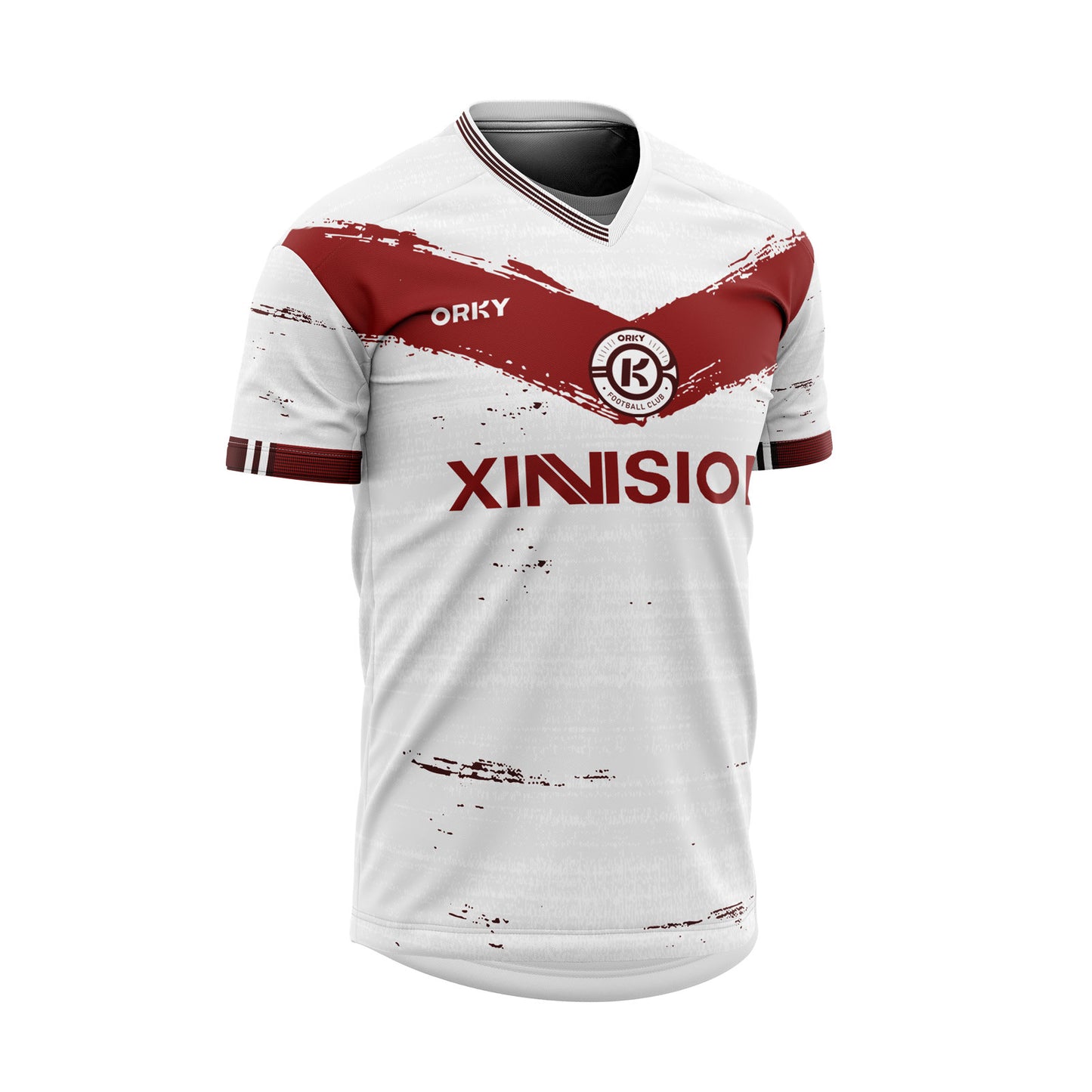 ORKY Customize Soccer Jersey with Short Unique Design Training Uniform Red Wings