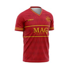 ORKY Men Kids Custom Soccer Uniform, Good Gift for Soccer Fans, Football Team Kit Red Crown