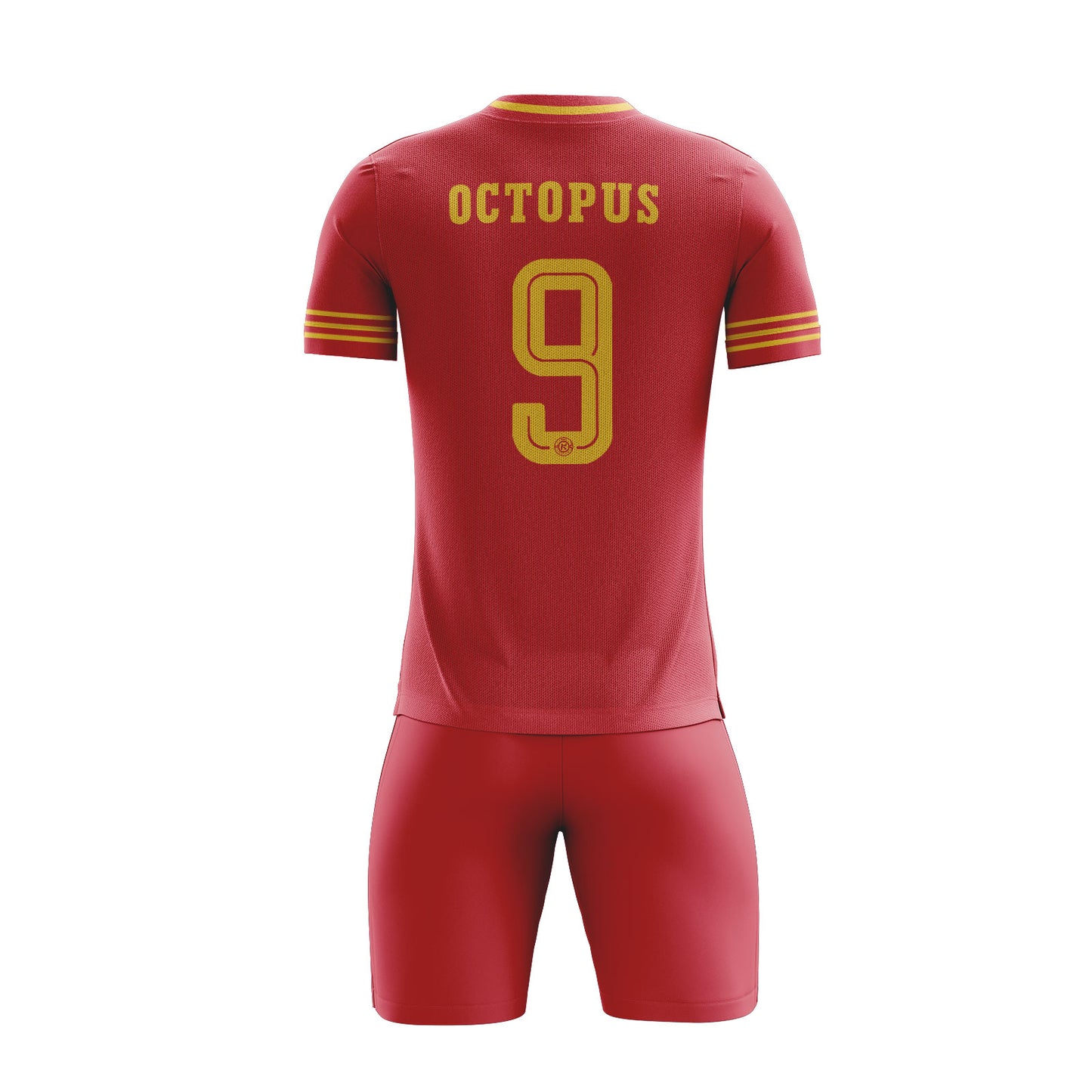 ORKY Men Kids Custom Soccer Uniform, Good Gift for Soccer Fans, Football Team Kit Red Crown