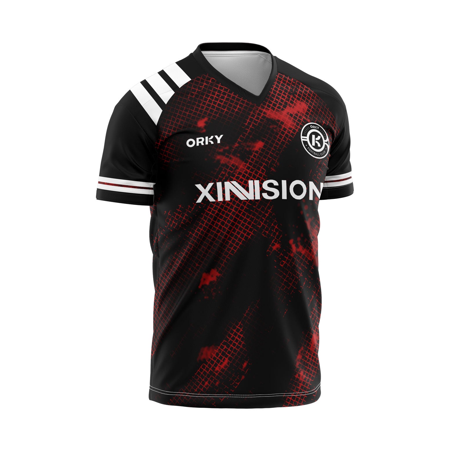 ORKY Personalize Name Soccer Jersey, Good Choice for Fans, Professional Football Uniform Red Trap Main image