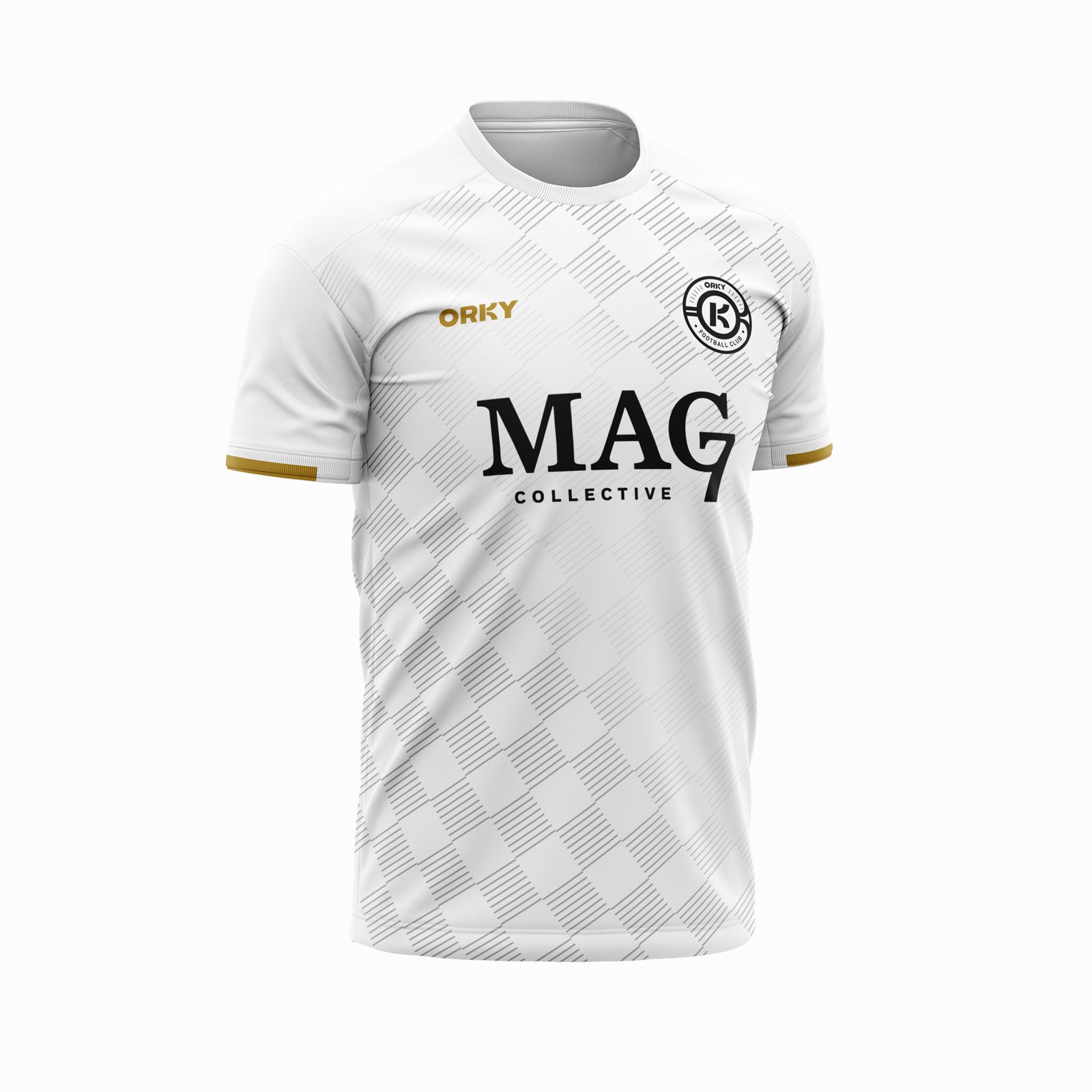 ORKY Men Custom Football Jersey with Short Kids Training Match Full Uniform Shadow Checker Main image