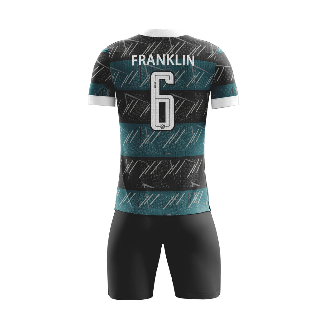 ORKY Men Soccer Shirt Sky-Fireworks Wome Kids Jersey Dark Green Modified Text Logo