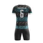 ORKY Men Soccer Shirt Sky-Fireworks Wome Kids Jersey Dark Green Modified Text Logo