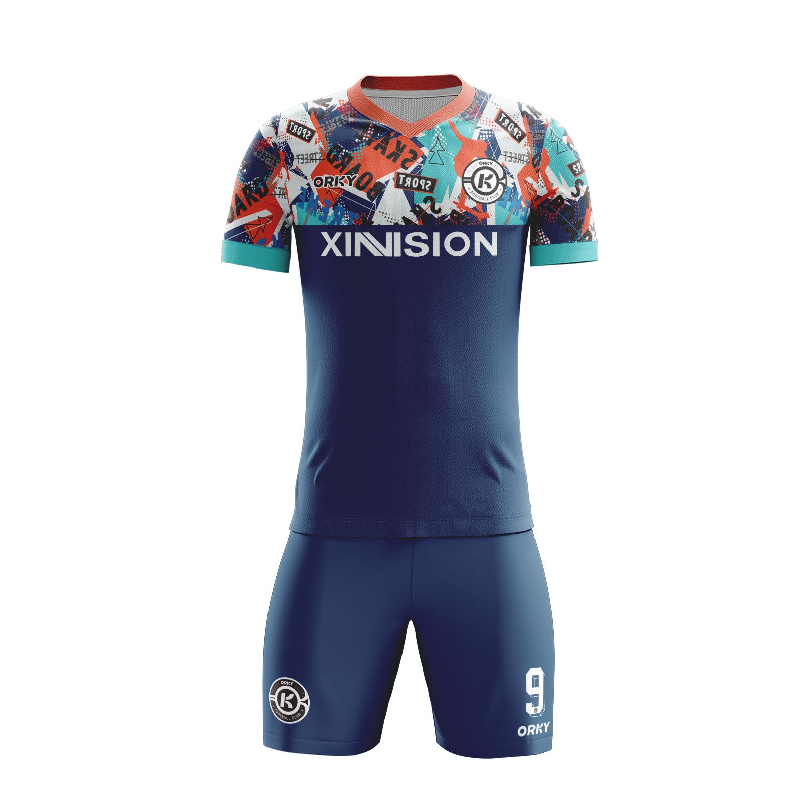 Soccer Uniform ORKY Kiss Silhouette Short Breathable Washable No Fading Secondary image