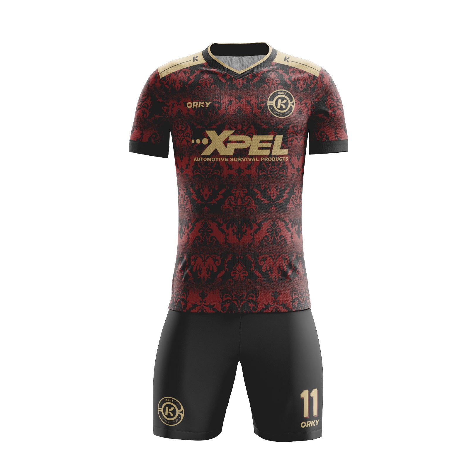 ORKY Girls Soccer Shirt with Short Personalize Name Number Team Uniform Window Decorations Secondary image