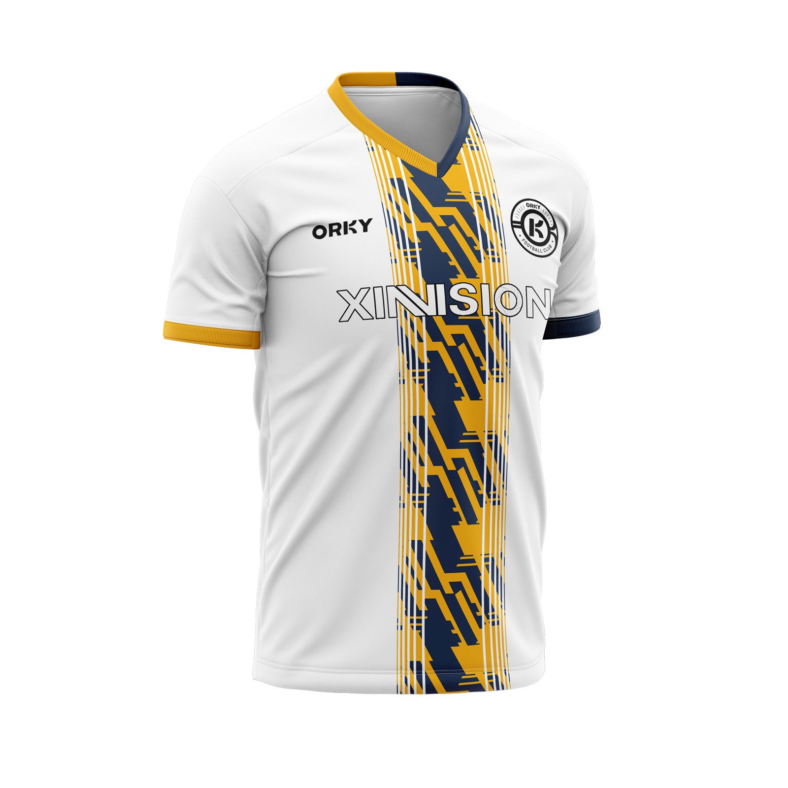 ORKY Soccer Jerseys Comfortable Yellow Lightning Customized Name Number On Back Main image