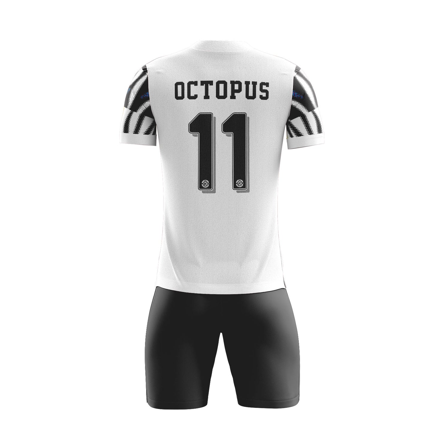 ORKY Kids Youth Soccer Shirt with Short Personalize Name Number Team Uniform Zebra