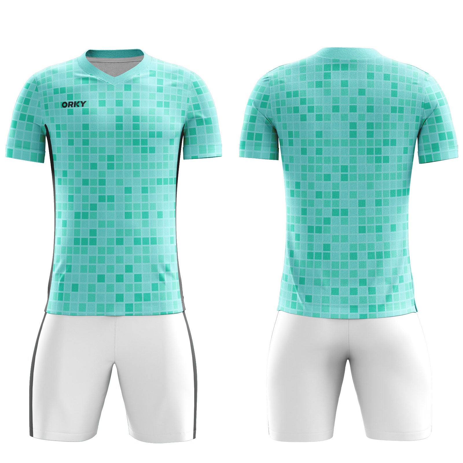 ORKY Women Soccer Jersey with Short Personalize Name Number Team Uniform Square